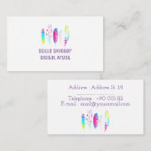 水彩画の羽 名刺 (正面/裏面)