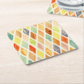 水彩画の背景 スクエアペーパーコースター (アングル)