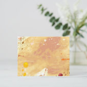 水彩画の背景 ポストカード (スタンド正面)