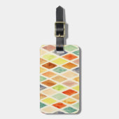 水彩画の背景 ラゲッジタグ (正面縦)