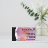 水彩画の脊柱のカイロプラクティックの名刺 名刺 (スタンド正面)