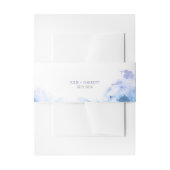 水彩画の腹は結婚式招待状にバンドを付けます 招待状ベリーバンド (正面例)