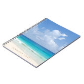 水彩画の自然の海景はエレガントなテンプレートを振ります ノートブック (左側)