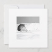 水彩画の航海のないかりの男の赤ちゃんの発表 案内状 (裏面)