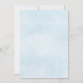 水彩画の航海士の花嫁パーティーの灯台 招待状 (裏面)