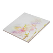 水彩画の花が付いている花の背景 タイル (側面)