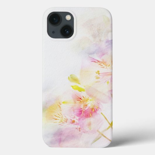 水彩画の花が付いている花の背景 Case-Mate iPhoneケース (裏面)