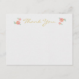 水彩画の花のサンキューカード ノートカード