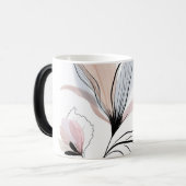 水彩画の花のデザイン マグカップ (正面左)