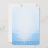 水彩画の花のパリのブライダルシャワーの招待状 招待状 (裏面)