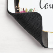 水彩画の花の名前入りなmousepad マウスパッド (コーナー)