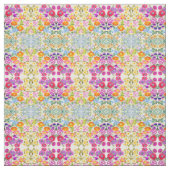 水彩画の花の庭によってとかされる綿織物 ファブリック (見本)