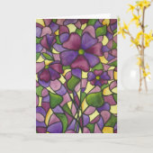 水彩画の花の挨拶状 カード (黄色い花)