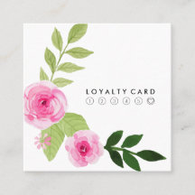 水彩画の花の最小主義のモダンでシックなロイヤリティ