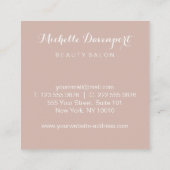 水彩画の花の正方形の名刺 スクエア名刺 (裏面)