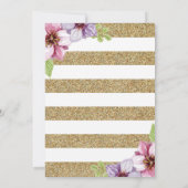 水彩画の花の母の日のブランチの招待状 招待状 (裏面)