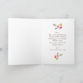 水彩画の花の母の日カード カード (内部)