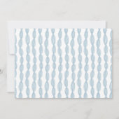 水彩画の花の青い花嫁のブランチのパーティー 招待状 (裏面)