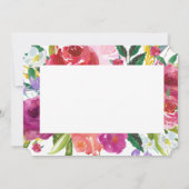 水彩画の花嫁さん　お願いよ 招待状 (裏面)