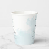 水彩画の花嫁は雲の上にいる 9 ブライダルパーティー 紙コップ (左)