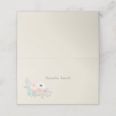 水彩画の花束、プレイスカード プレイスカード (外部開封)