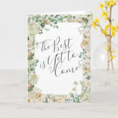 水彩画の花柄はベストまだ結婚式を来ることです カード (黄色い花)