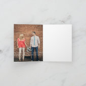 水彩画の花柄は挨拶状感謝していしています サンキューカード (内部)