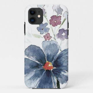 水彩画の花柄 iPhone 11 ケース
