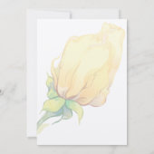 水彩画の花模様のサンキューカード サンキューカード (裏面)