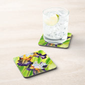 水彩画の花菖蒲 コースター (右側)