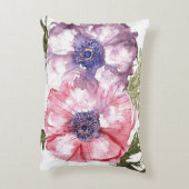 水彩画の花 アクセントクッション (裏面(縦))