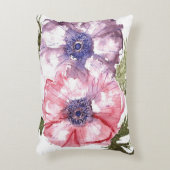 水彩画の花 アクセントクッション (正面(垂直))