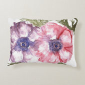 水彩画の花 アクセントクッション (裏面)