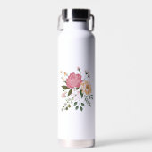 水彩画の花 ウォーターボトル (正面)