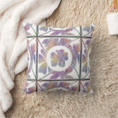 水彩画の花 クッション (ブランケット)