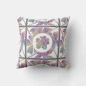 水彩画の花 クッション (裏面)