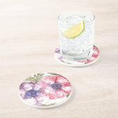 水彩画の花 コースター (側面)