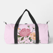 水彩画の花 ダッフルバッグ (正面)
