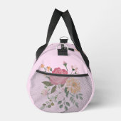水彩画の花 ダッフルバッグ (右)