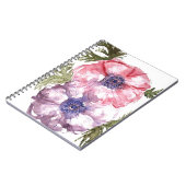 水彩画の花 ノートブック (左側)