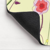 水彩画の花 マウスパッド (コーナー)
