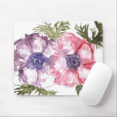 水彩画の花 マウスパッド (マウス)