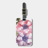 水彩画の花 ラゲッジタグ (正面縦)