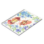 水彩画の芸術のランタン ノートブック (左側)