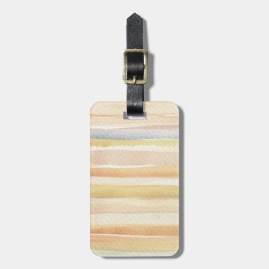 水彩画の芸術の背景、質 ラゲッジタグ (正面縦)