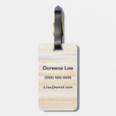 水彩画の芸術の背景、質 ラゲッジタグ (裏面縦)