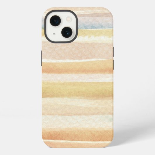 水彩画の芸術の背景、質 iPhoneケース (裏面)