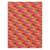 水彩画の芸術の赤い黄色 テーブルクロス (正面)