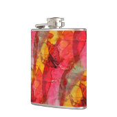 水彩画の芸術の赤い黄色 フラスク (左)