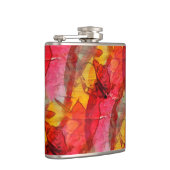 水彩画の芸術の赤い黄色 フラスク (右)